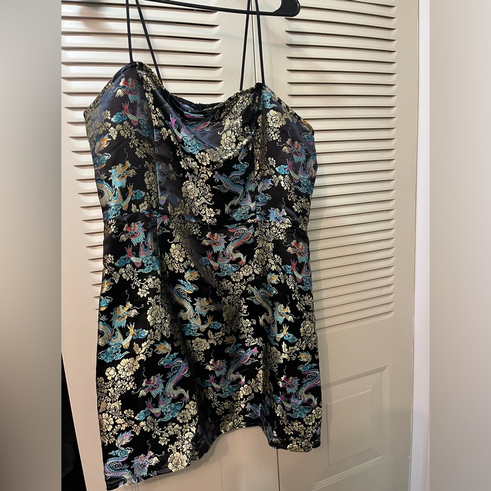 Never worn Dragon print body con dress